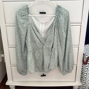 NEVER WORN pink lily long sleeve top